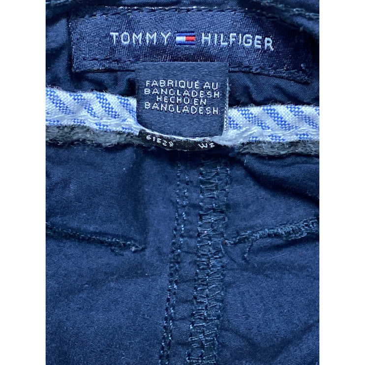 Tommy Hilfiger Women's Navy Blue Tie Cuffed Mid Rise Casual Mini Shorts Size 4