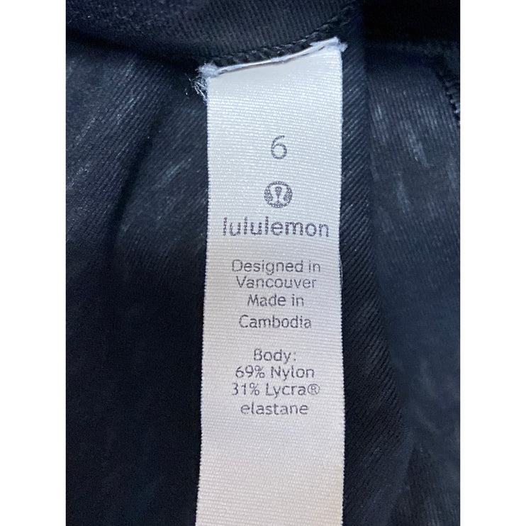 Lululemon Black High Rise Skinny Yoga Gym Athletic Activewear Leggings Pants 6