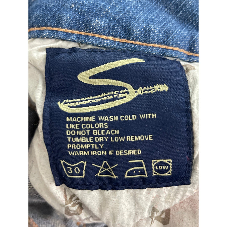 Seven7 Women's Blue Mid Rise High Waisted Bootcut Flare Denim Jeans Pants Sz 28