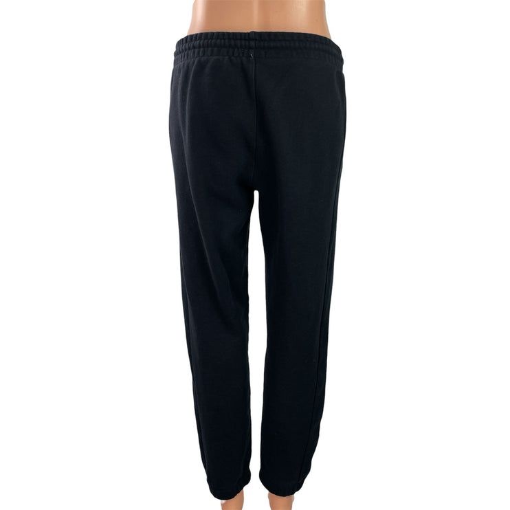 Aritzia TNA Cozy Women's Black Sweatfleece Boyfriend Jogger Sweat Pants Size M