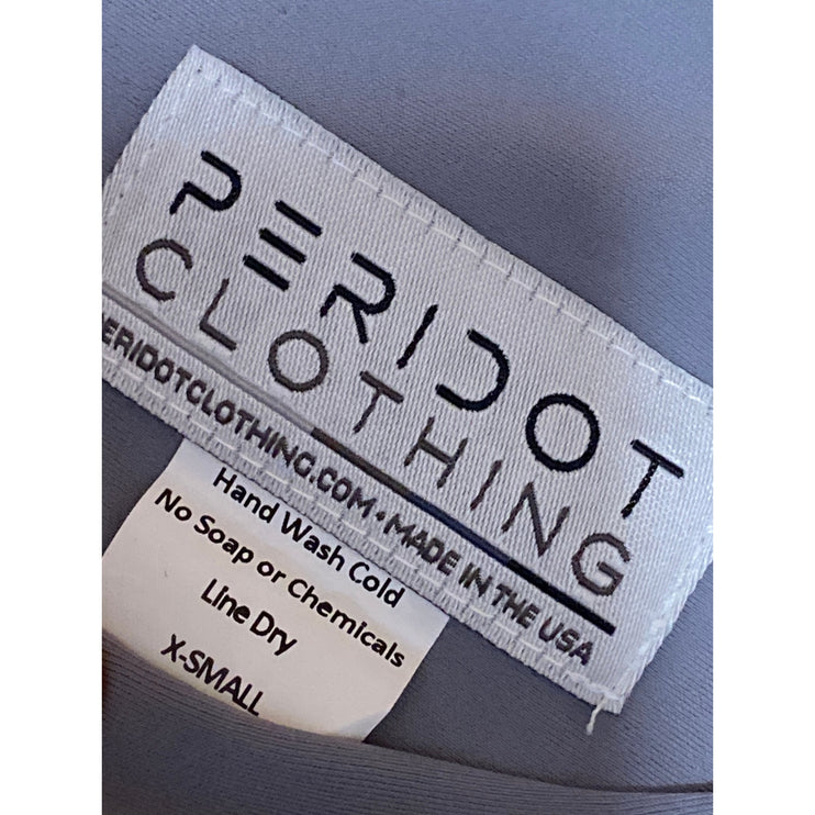 Peridot Clothing Women's Gray High Waisted Activewear Running Biker Shorts Sz XS