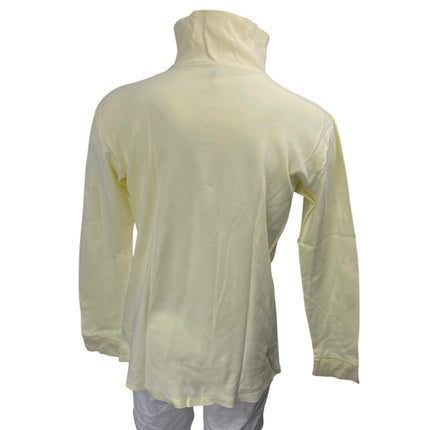 Benger Women's Yellow Long Sleeve 1/4 Zip High Neck Sweatshirt Sweater Top Sz 6