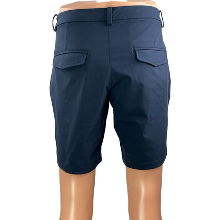 Lululemon Men's Navy Blue Mid Rise Straight Leg Bermuda Chino Shorts Size M