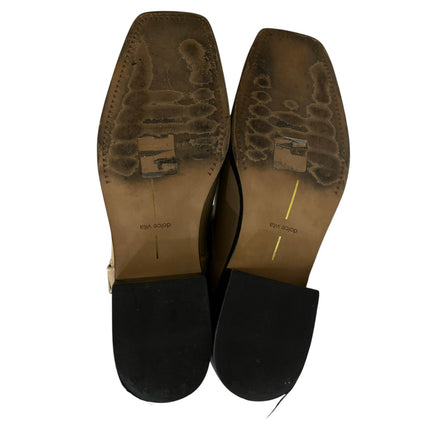 Dolce Vita Evi Women's Beige Leather Square Toe Knee High Riding Boots Size 11