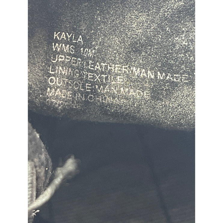 Kenneth Cole Kalvin Black Leather Beaded Slip On High Top Sneakers Shoes Size 10