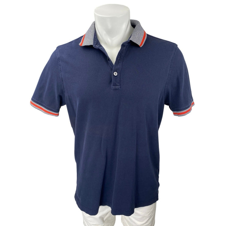 Banana Republic Men's Blue Short Sleeve Golf Standard Fit Polo Shirt Top Size L