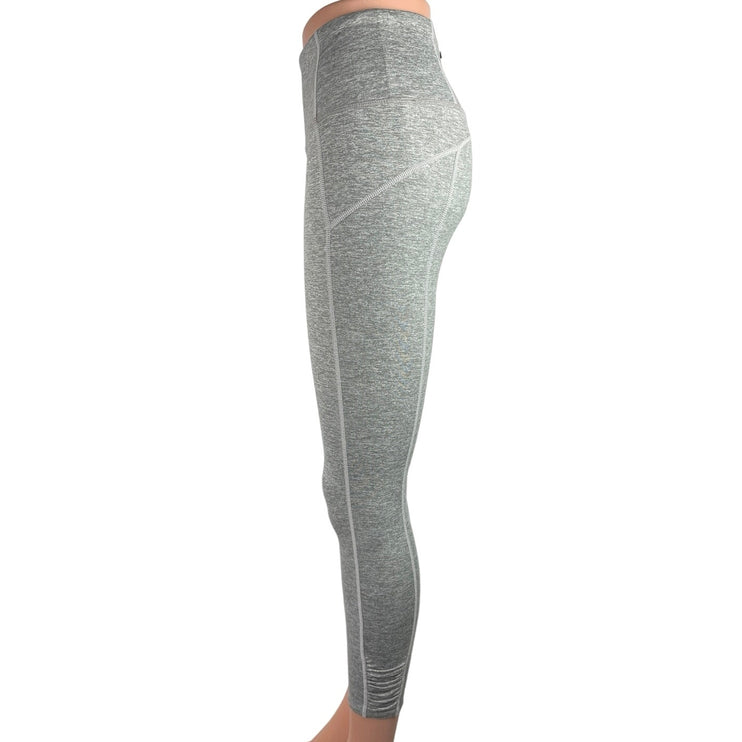 Free People Movement Women's Heathered Gray Athletic Yoga Workout Leggings Sz S