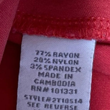 Charlotte Russe Women's Red Sleeveless Zipper Cami Camisole Crop Tank Top Size S