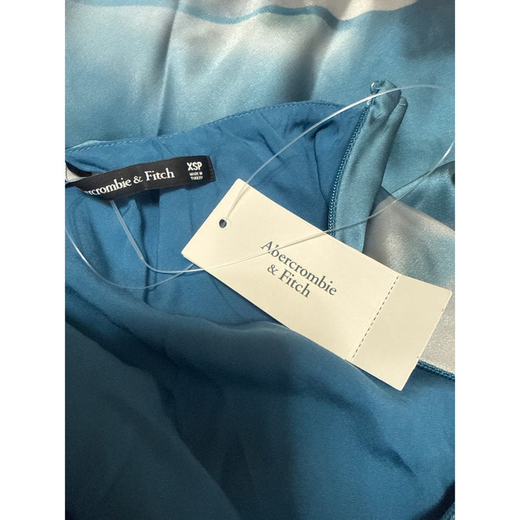 NEW Abercrombie & Fitch Julia Satin Tie Back V Neck Maxi Cami Tank Slip Dress XS