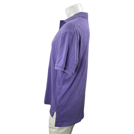 Polo by Ralph Lauren Men's Purple Short Sleeve Logo Golf Polo Shirt Top Size L