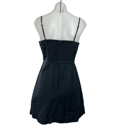 Aritzia Sunday Best Black Sleeveless Cami Camisole Zip Mini A-Line Tank Dress M
