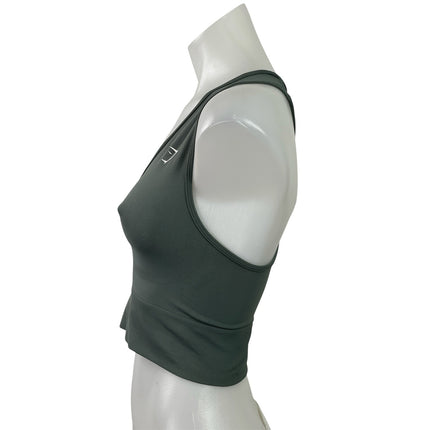 Gymshark Everyday Green Seamless Sleeveless Active Sports Bra Crop Tank Top Sz S