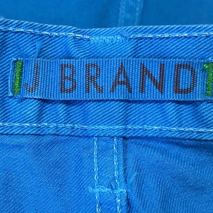 J Brand Blue Low Rise Frayed Raw Hem Cut Off Stretch Denim Jeans Shorts Size 26