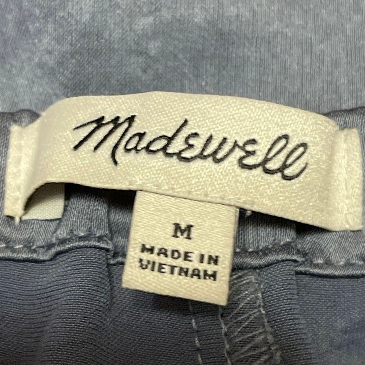 Madewell Women's Blue Velvet Velour High Waisted Sleepwear Pajamas Pants Size M