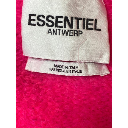 Essentiel Antwerp Pink Cap Sleeve Multi-Pocket Button Down Cardigan Sweater XS