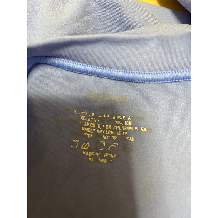 Skims Women's Blue Short Sleeve Crew Neck Stretch Basic T Shirt Tee Top Size M