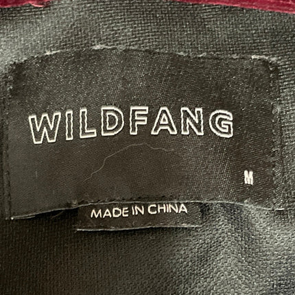 Wildfang Maroon Red Velvet Velour Sleeveless Camisole Wide Leg Romper Jumpsuit M