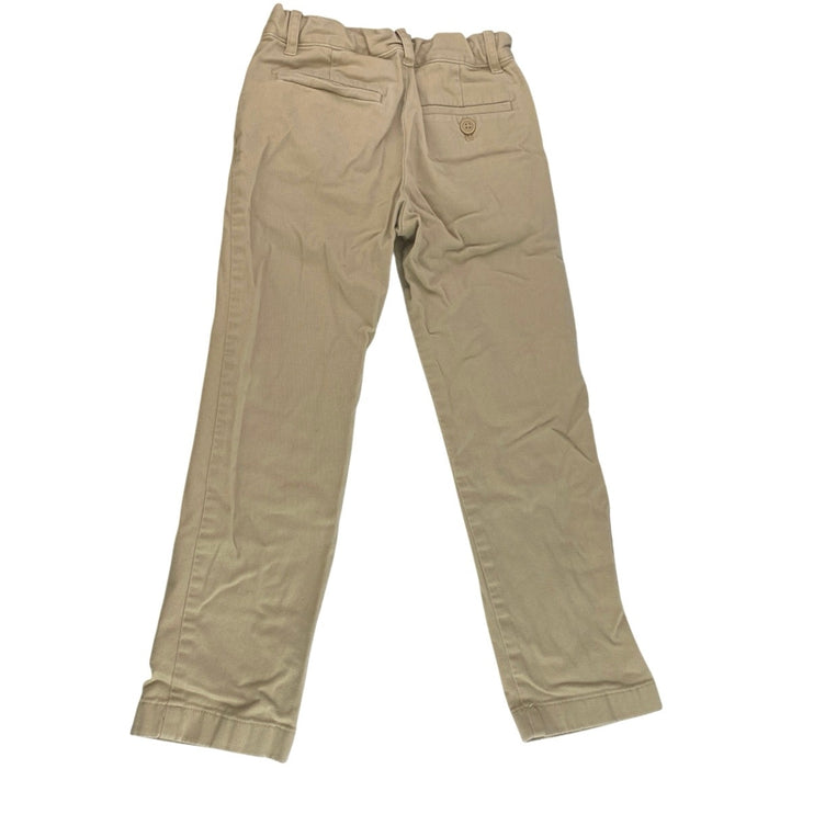 J.Crew Crew Cuts Kids Boys Cream Stretch Slim Fit Straight Khaki Chino Pants 21