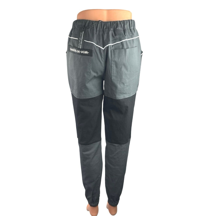 NEW Maniere De Voir Color Block Detachable Loose Straight Cargo Trousers Pants 6