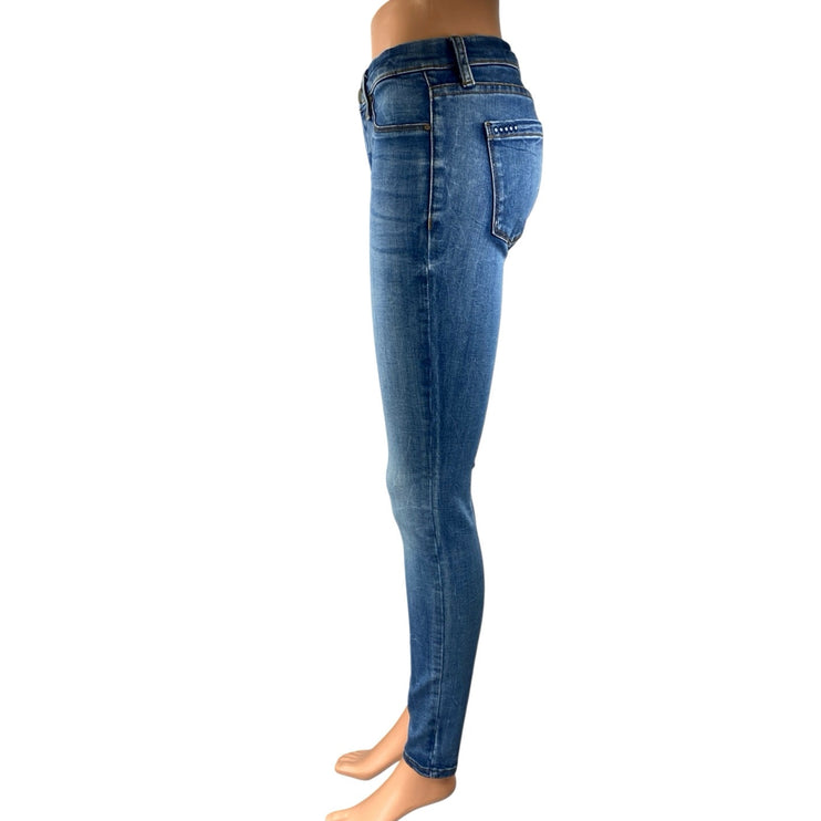 Blank NYC Women's Blue Medium Wash Mid Rise Skinny Leg Denim Jeans Pants Size 27