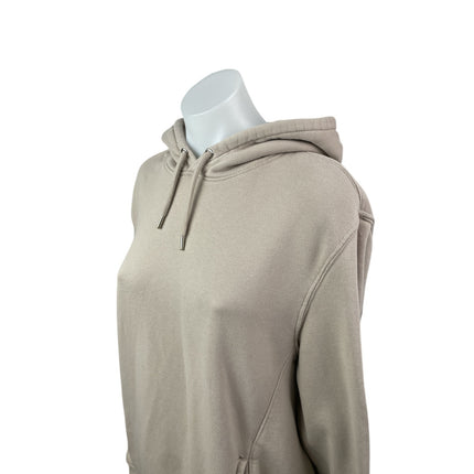 H&M Women's Beige Long Sleeve Relaxed Hoodie Hooded Sweatshirt Top Size XL