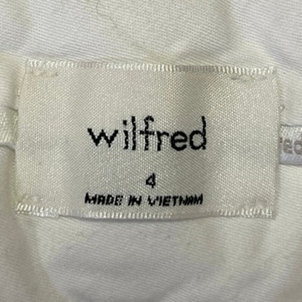 Aritzia Wilfred White Linen High Waisted Boyfriend Casual Mini Shorts Size 4