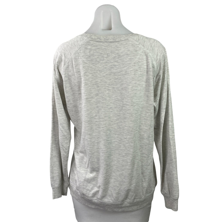 Zoe Ferdinand Paris Womens Gray Long Sleeve Casual Crew Neck Sweatshirt Top Sz M