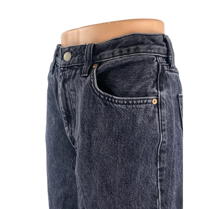 Denim Forum Women's Blue Dark Wash High Rise Wide Leg Baggy Denim Jeans Size 27