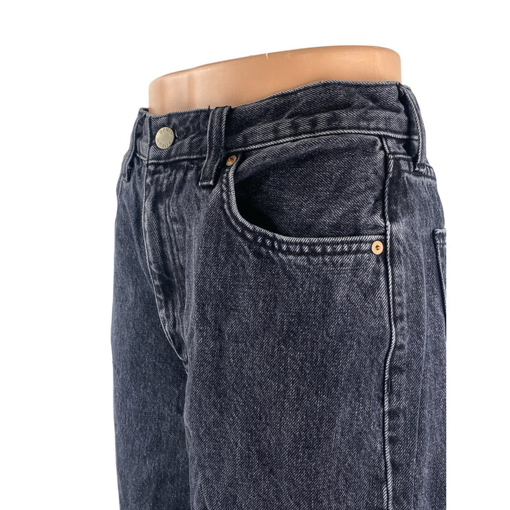 Denim Forum Women's Blue Dark Wash High Rise Wide Leg Baggy Denim Jeans Size 27