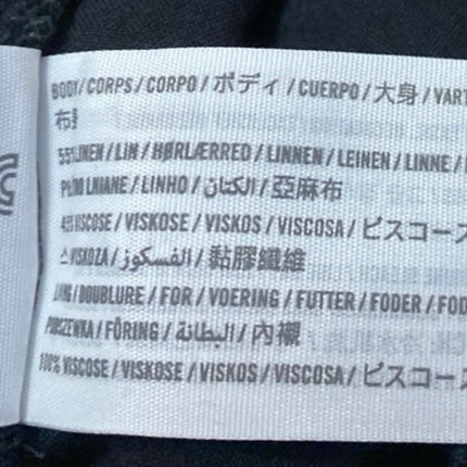 Abercrombie & Fitch Women's Black Linen Elastic Waist Casual Lounge Shorts Sz M