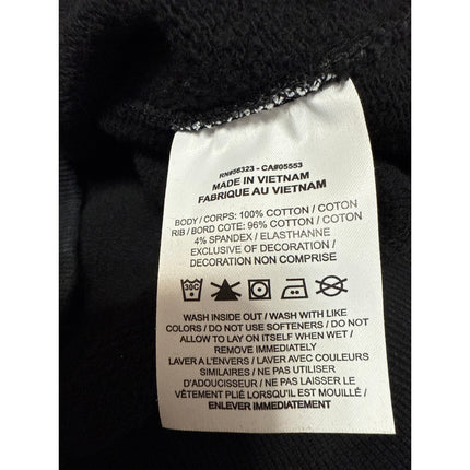 Nike Women's Black Classic Fleece Crewneck Long Sleeve Logo Sweatshirt Top Sz M