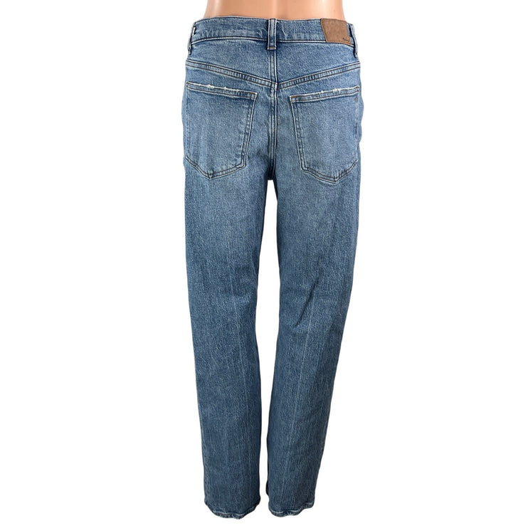 Madewell 90s Straight Women's Blue High Waisted Medium Wash Denim Jeans Size 27