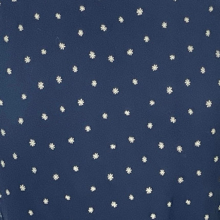 Madewell Navy Blue Polka Dots Sleeveless Tie Scoop Neck Maxi Slip Dress Size 0