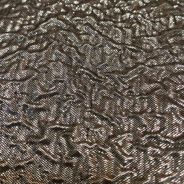 Abercrombie & Fitch Gold Metallic Crinkled Mid Rise Side Zip Mini A-line Skirt S