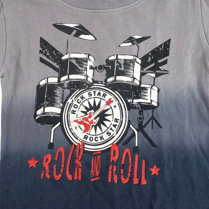 Mish Boys Rock n Roll Baby Toddler Gray Long Sleeve Crew Neck Tee Tshirt Top 18M