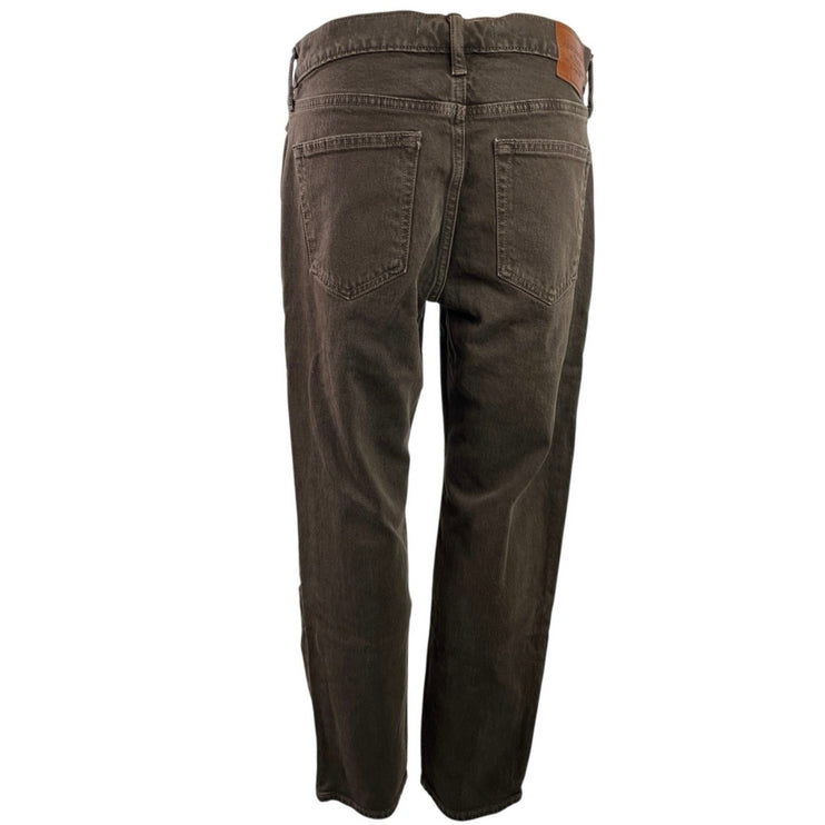 NEW Abercrombie & Fitch Vintage Straight Brown High Rise Denim Jeans Pants Sz 30