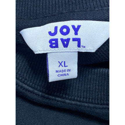 Joy Lab Women's Black Long Sleeve Boxy Crew Neck Yoga Sweatshirt Top Size XL