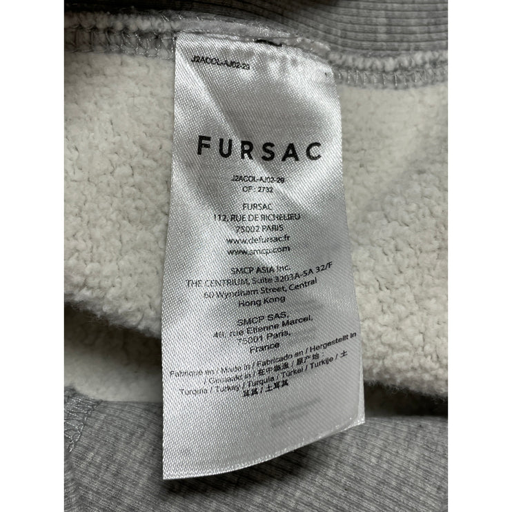 Fursac Gray Crew Neck Long Sleeve Sweater Activewear Athletic Sweatshirt Top M
