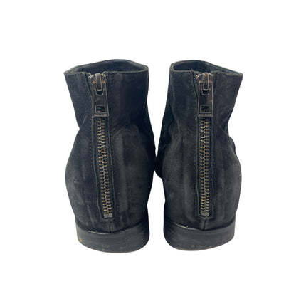 Zadig & Voltaire Modz Neo Clous Black Back Zip Pointed Toe Ankle Boots Size 9.5