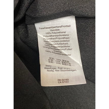 DKNY Women's Black Faux Vegan Leather High Rise Mini Flare A-Line Skirt Size 12