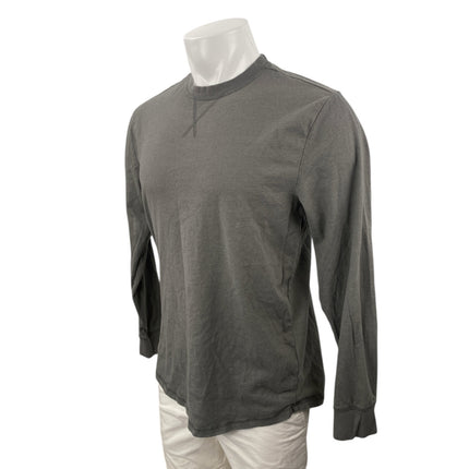 Weatherproof Mens Gray Long Sleeve Crew Neck Basic Casual T Shirt Tee Top Size M