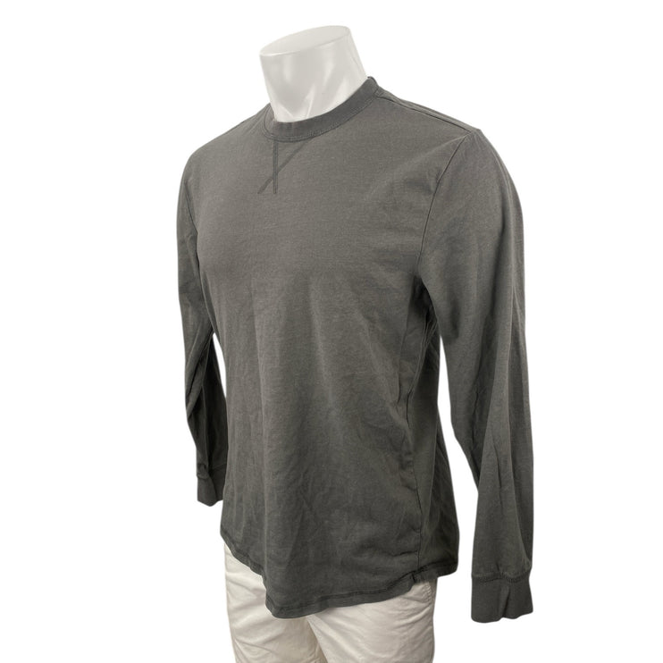Weatherproof Mens Gray Long Sleeve Crew Neck Basic Casual T Shirt Tee Top Size M