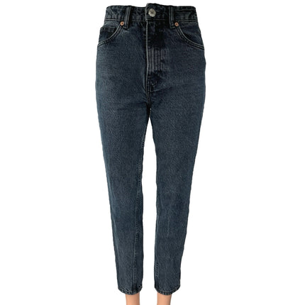 Zara Women's Black Wash High Waisted Skinny Ankle Denim Jeans Pants Size 0