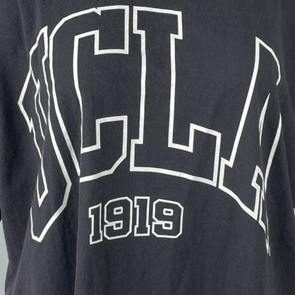 H&M UCLA 1919 Oversized Black Graphic Short Sleeve Baggy Boxy Tee T-Shirt Top XL