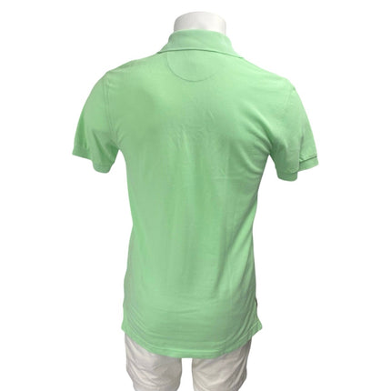 Brooks Brothers Men's Green Slim Fit Logo Short Sleeve Polo Shirt Top Size S