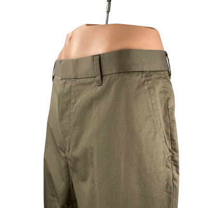Bonobos Thursday Mens Olive Green Khaki Slim Fit Straight Trousers Pants Size 35\923.0