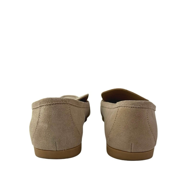 Dolce Vita Catela Womens Dune Suede Square Toe Slip On Flats Loafers Shoes Sz 8