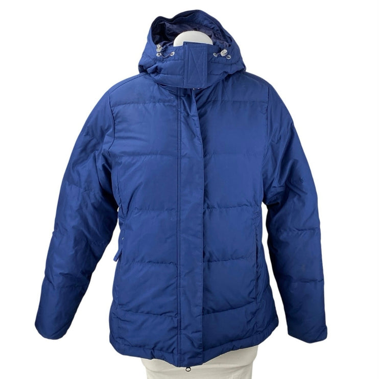 L.L.Bean Ultrawarm Women's Blue Hooded Insulated Down Puffer Coat Jacket Size S