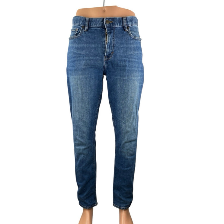 Banana Republic Men's Blue High Waisted Skinny Fit Denim Jeans Pants Size 34x32