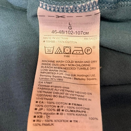 Banana Republic Luxury Touch Men's Blue Short Sleeve Collar Polo Shirt Top Sz L